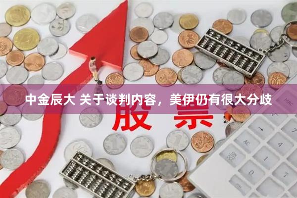 中金辰大 关于谈判内容，美伊仍有很大分歧