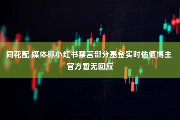 同花配 媒体称小红书禁言部分基金实时估值博主 官方暂无回应